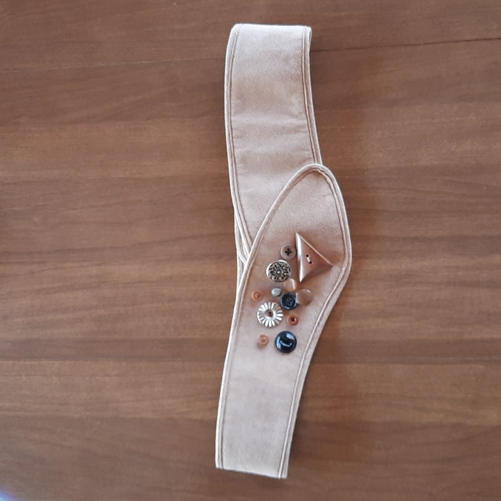 Vintage Handmade Decorative Suede Belt